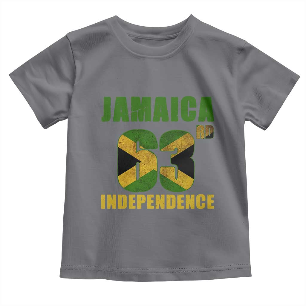 Jamaica 63rd Independence Toddler T Shirt Jamaican Pride - Wonder Print Shop