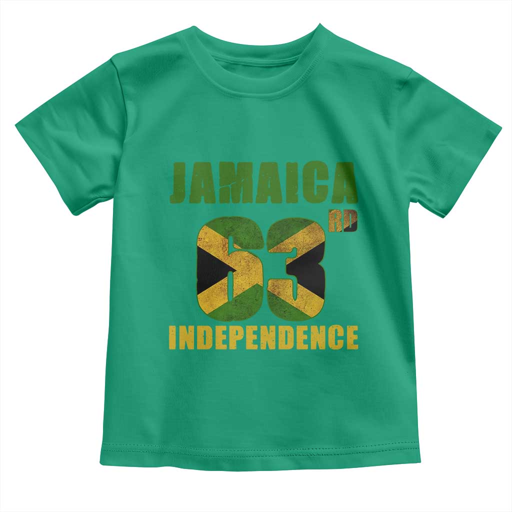 Jamaica 63rd Independence Toddler T Shirt Jamaican Pride - Wonder Print Shop