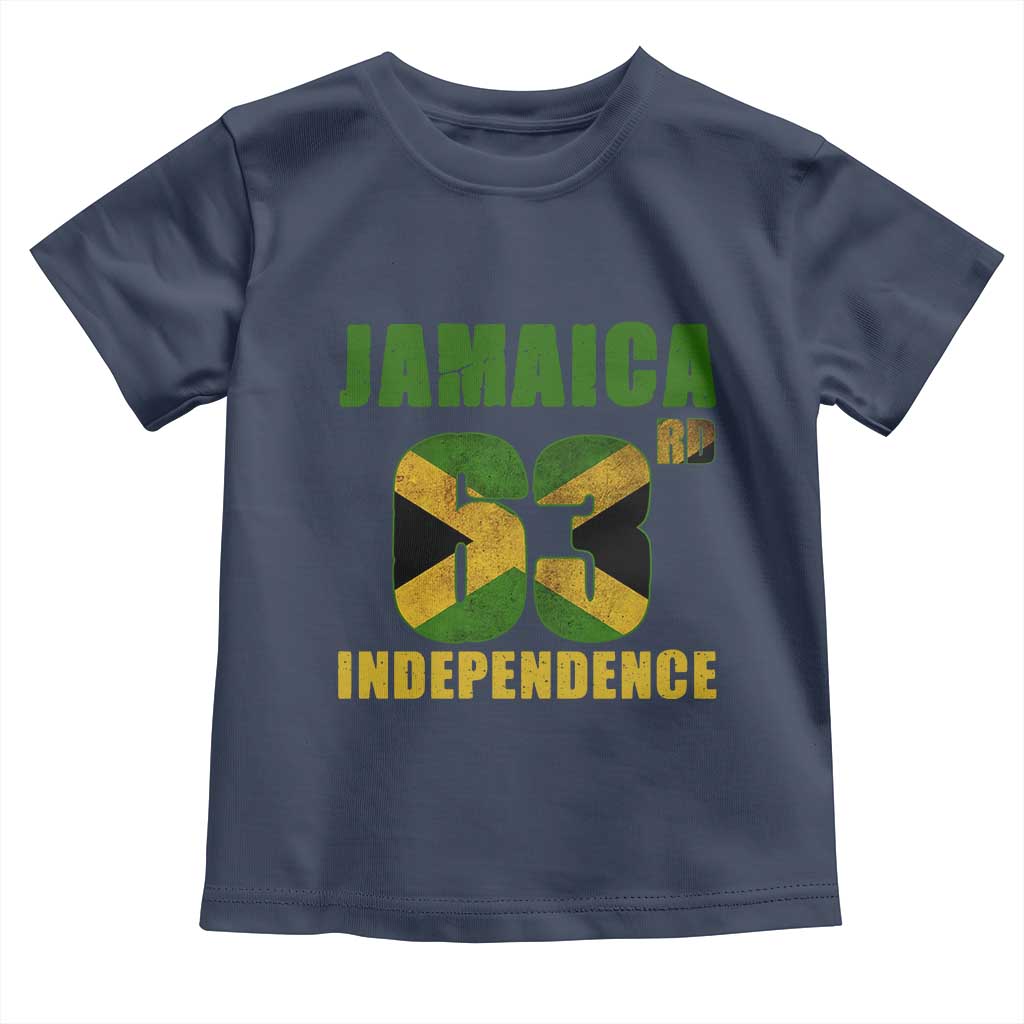 Jamaica 63rd Independence Toddler T Shirt Jamaican Pride - Wonder Print Shop