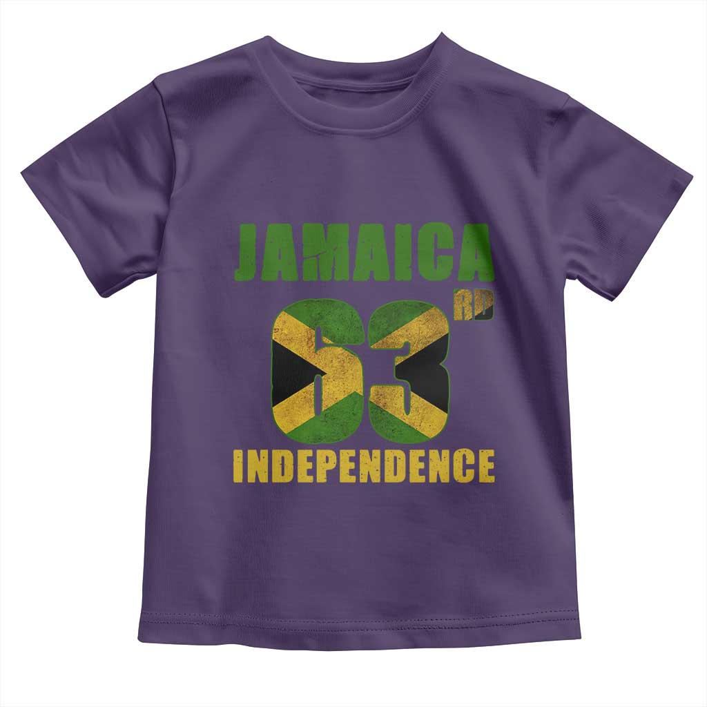 Jamaica 63rd Independence Toddler T Shirt Jamaican Pride - Wonder Print Shop