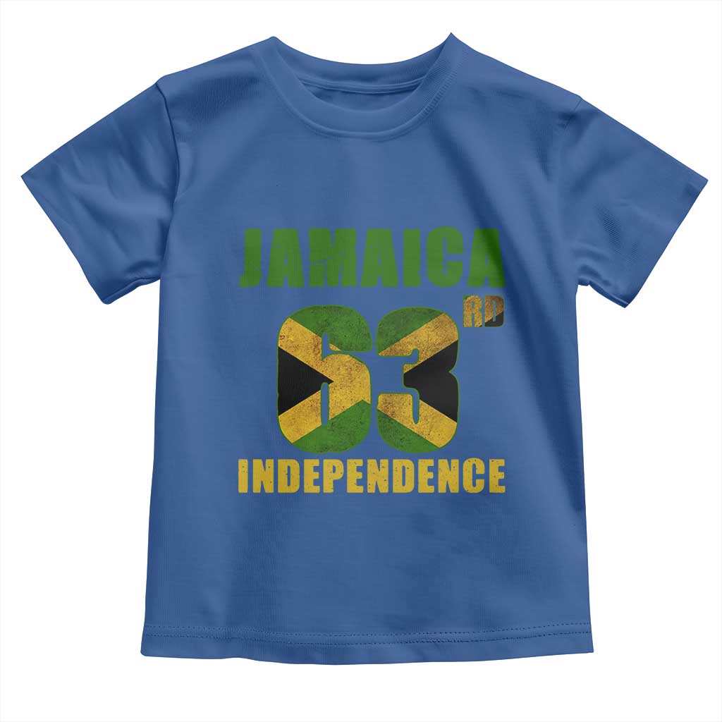 Jamaica 63rd Independence Toddler T Shirt Jamaican Pride - Wonder Print Shop