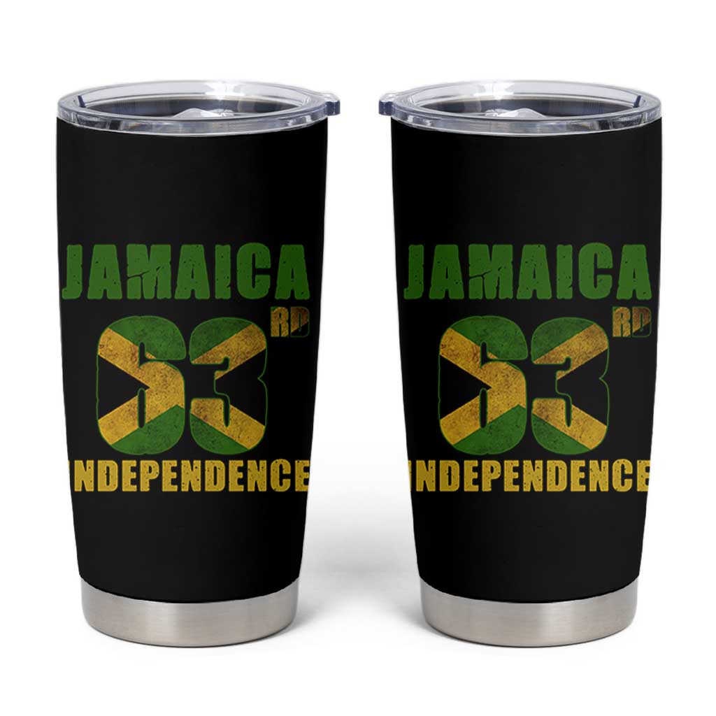 Jamaica 63rd Independence Tumbler Cup Jamaican Pride - Wonder Print Shop