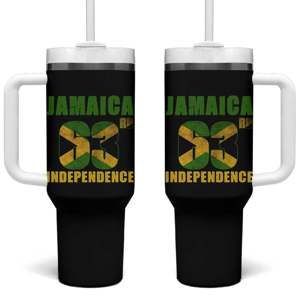 Jamaica 63rd Independence Tumbler With Handle Jamaican Pride - Wonder Print Shop