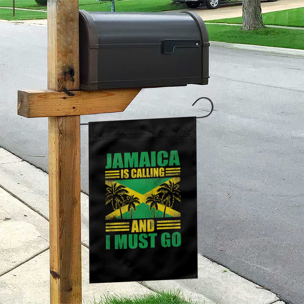 Funny Jamaica Is Calling And I Must Go Garden Flag Jamaican Flag Travel - Wonder Print Shop