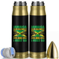 Funny Jamaica Is Calling And I Must Go Bullet Tumbler Jamaican Flag Travel - Wonder Print Shop