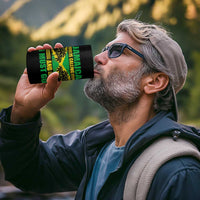 Funny Jamaica Is Calling And I Must Go 4 in 1 Can Cooler Tumbler Jamaican Flag Travel - Wonder Print Shop