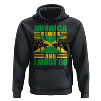 Funny Jamaica Is Calling And I Must Go Hoodie Jamaican Flag Travel - Wonder Print Shop