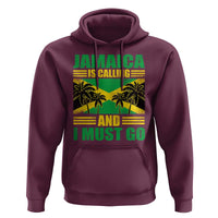 Funny Jamaica Is Calling And I Must Go Hoodie Jamaican Flag Travel - Wonder Print Shop