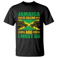Funny Jamaica Is Calling And I Must Go T Shirt Jamaican Flag Travel - Wonder Print Shop