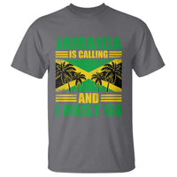 Funny Jamaica Is Calling And I Must Go T Shirt Jamaican Flag Travel - Wonder Print Shop