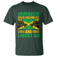 Funny Jamaica Is Calling And I Must Go T Shirt Jamaican Flag Travel - Wonder Print Shop