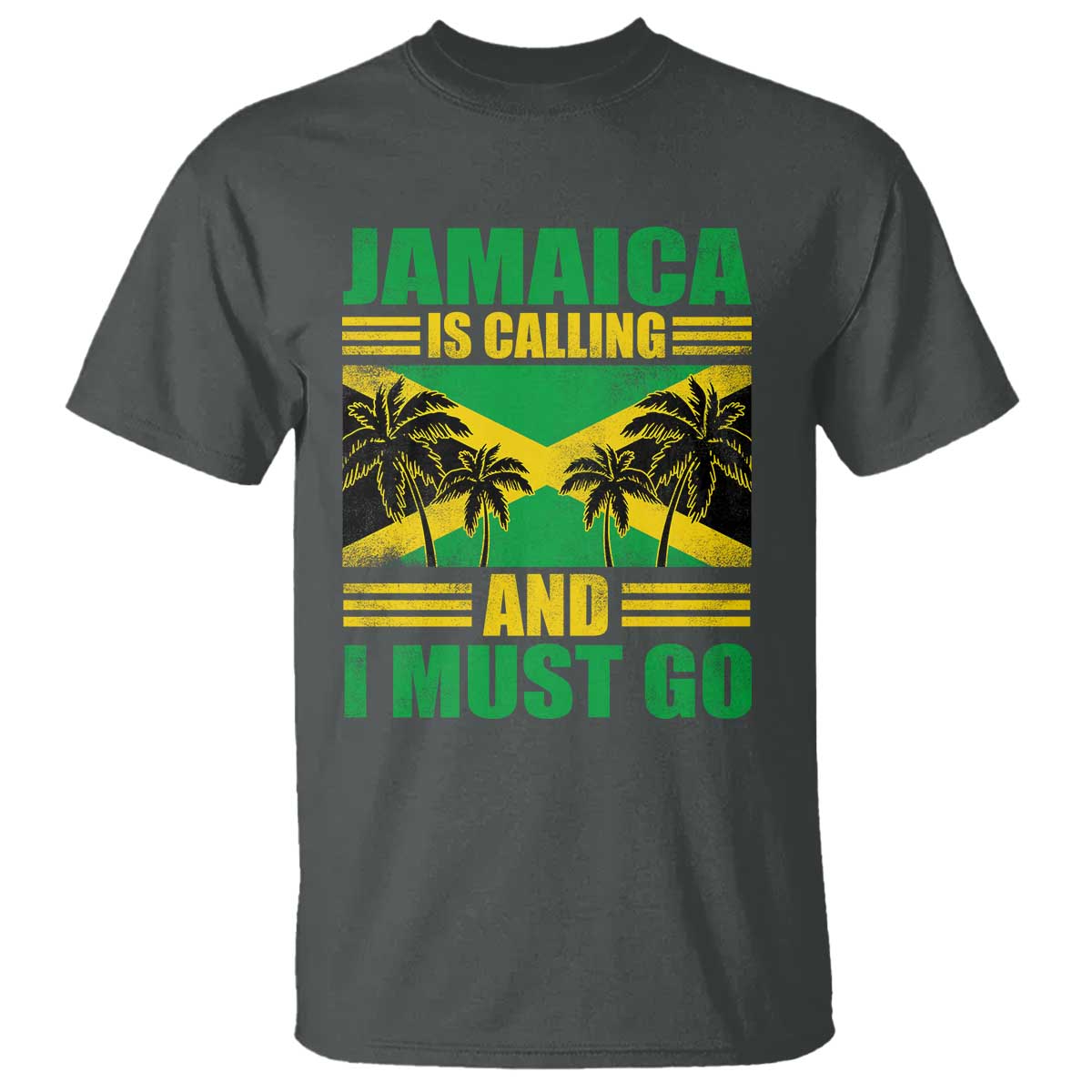Funny Jamaica Is Calling And I Must Go T Shirt Jamaican Flag Travel - Wonder Print Shop