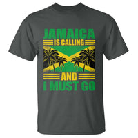 Funny Jamaica Is Calling And I Must Go T Shirt Jamaican Flag Travel - Wonder Print Shop