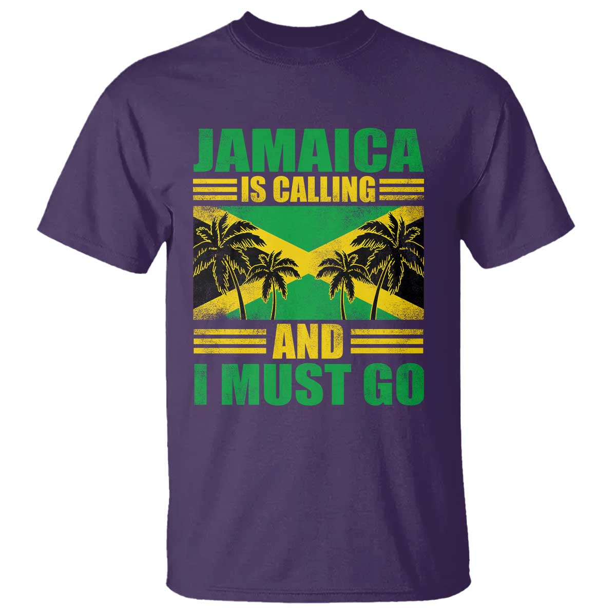 Funny Jamaica Is Calling And I Must Go T Shirt Jamaican Flag Travel - Wonder Print Shop
