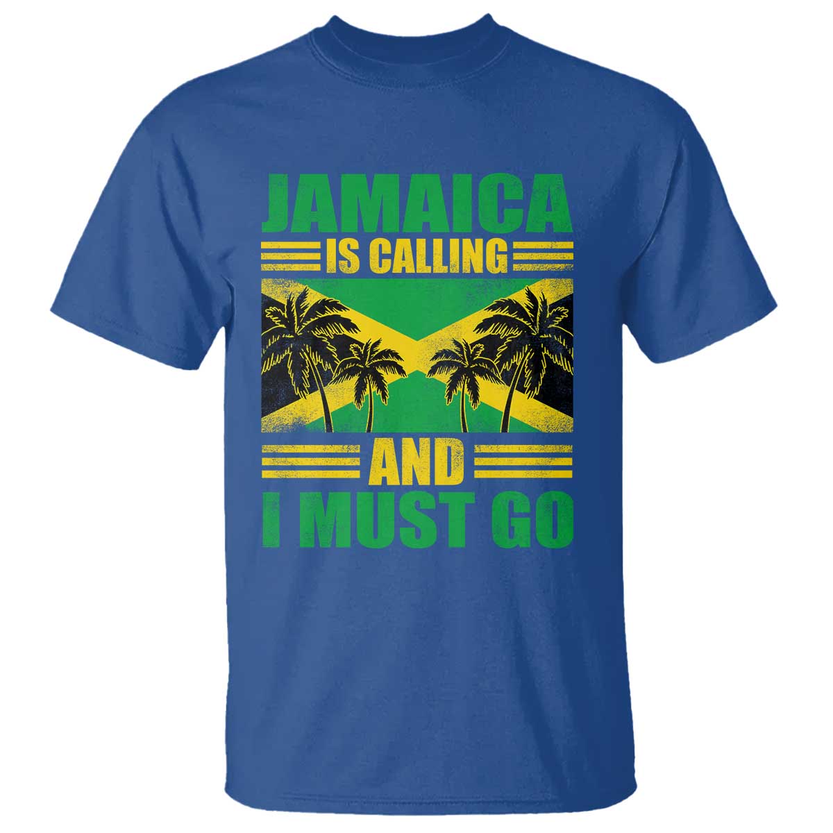 Funny Jamaica Is Calling And I Must Go T Shirt Jamaican Flag Travel - Wonder Print Shop