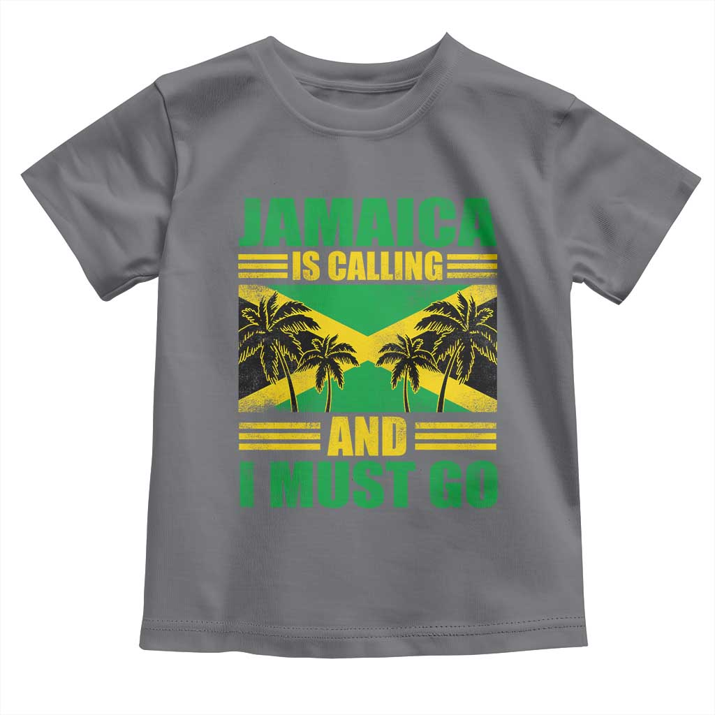 Funny Jamaica Is Calling And I Must Go Toddler T Shirt Jamaican Flag Travel - Wonder Print Shop