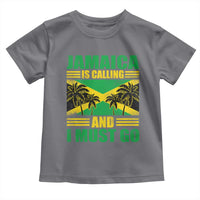 Funny Jamaica Is Calling And I Must Go Toddler T Shirt Jamaican Flag Travel - Wonder Print Shop