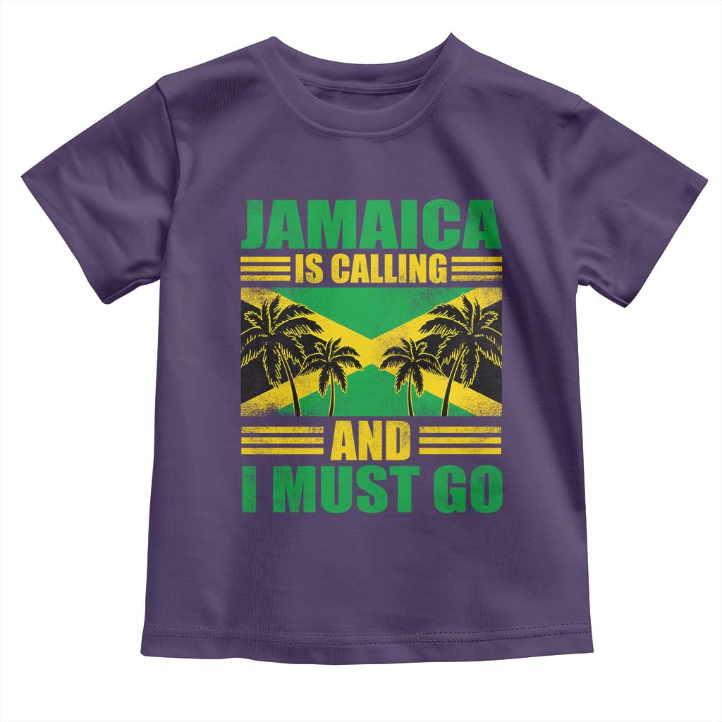 Funny Jamaica Is Calling And I Must Go Toddler T Shirt Jamaican Flag Travel - Wonder Print Shop