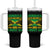Funny Jamaica Is Calling And I Must Go Tumbler With Handle Jamaican Flag Travel - Wonder Print Shop