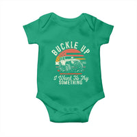 Funny Buckle Up I Want To Try Something Baby Onesie Offroad Car American Flag - Wonder Print Shop