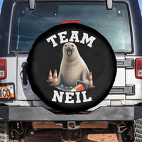 Team Neil The Seal Spare Tire Cover Funny Tasmania Elephant Seal with Traffic Cone