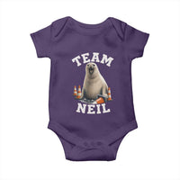 Team Neil The Seal Baby Onesie Funny Tasmania Elephant Seal with Traffic Cone