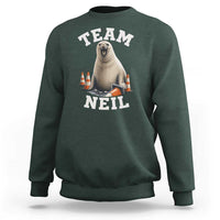 Team Neil The Seal Sweatshirt Funny Tasmania Elephant Seal with Traffic Cone