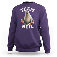 Team Neil The Seal Sweatshirt Funny Tasmania Elephant Seal with Traffic Cone