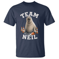 Team Neil The Seal T Shirt Funny Tasmania Elephant Seal with Traffic Cone