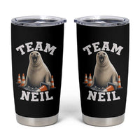Team Neil The Seal Tumbler Cup Funny Tasmania Elephant Seal with Traffic Cone