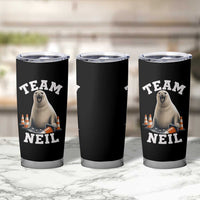 Team Neil The Seal Tumbler Cup Funny Tasmania Elephant Seal with Traffic Cone
