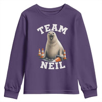 Team Neil The Seal Youth Sweatshirt Funny Tasmania Elephant Seal with Traffic Cone