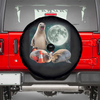Funny Neil The Seal Howling at Moon 90s Retro Spare Tire Cover