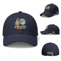 Funny Neil The Seal Howling at Moon 90s Retro Baseball Cap