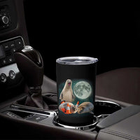 Funny Neil The Seal Howling at Moon 90s Retro Tumbler Cup