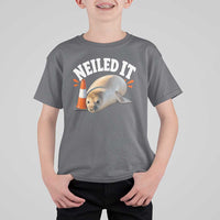 Neil The Seal Nailed It T Shirt For Kid Funny Tasmania Elephant Seal Traffic Cone Meme Art