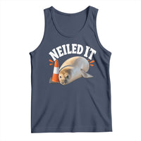 Neil The Seal Nailed It Tank Top Funny Tasmania Elephant Seal Traffic Cone Meme Art