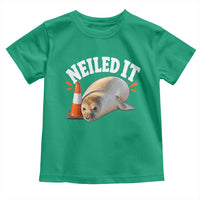 Neil The Seal Nailed It Toddler T Shirt Funny Tasmania Elephant Seal Traffic Cone Meme Art