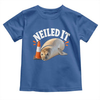 Neil The Seal Nailed It Toddler T Shirt Funny Tasmania Elephant Seal Traffic Cone Meme Art