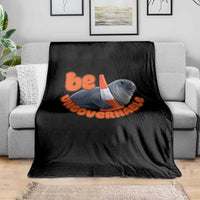 Neil The Seal Be Ungovernable Throw Blanket Funny Tasmania Elephant Seal Road