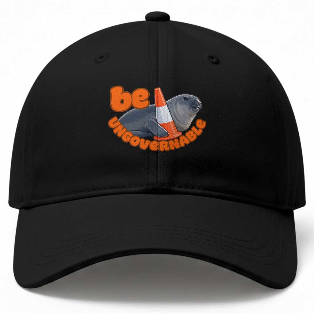 Neil The Seal Be Ungovernable Baseball Cap Funny Tasmania Elephant Seal Road