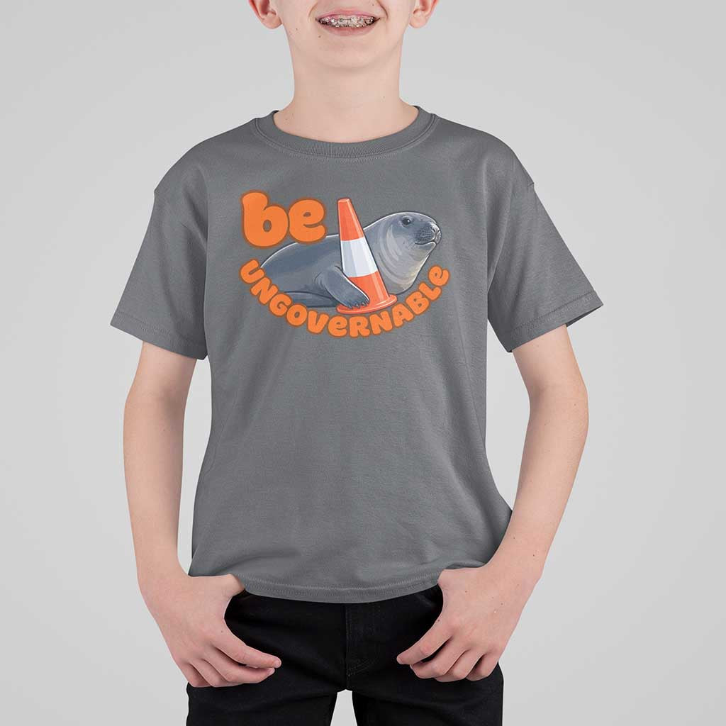 Neil The Seal Be Ungovernable T Shirt For Kid Funny Tasmania Elephant Seal Road