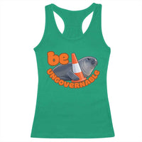 Neil The Seal Be Ungovernable Racerback Tank Top Funny Tasmania Elephant Seal Road