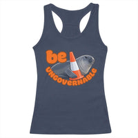 Neil The Seal Be Ungovernable Racerback Tank Top Funny Tasmania Elephant Seal Road