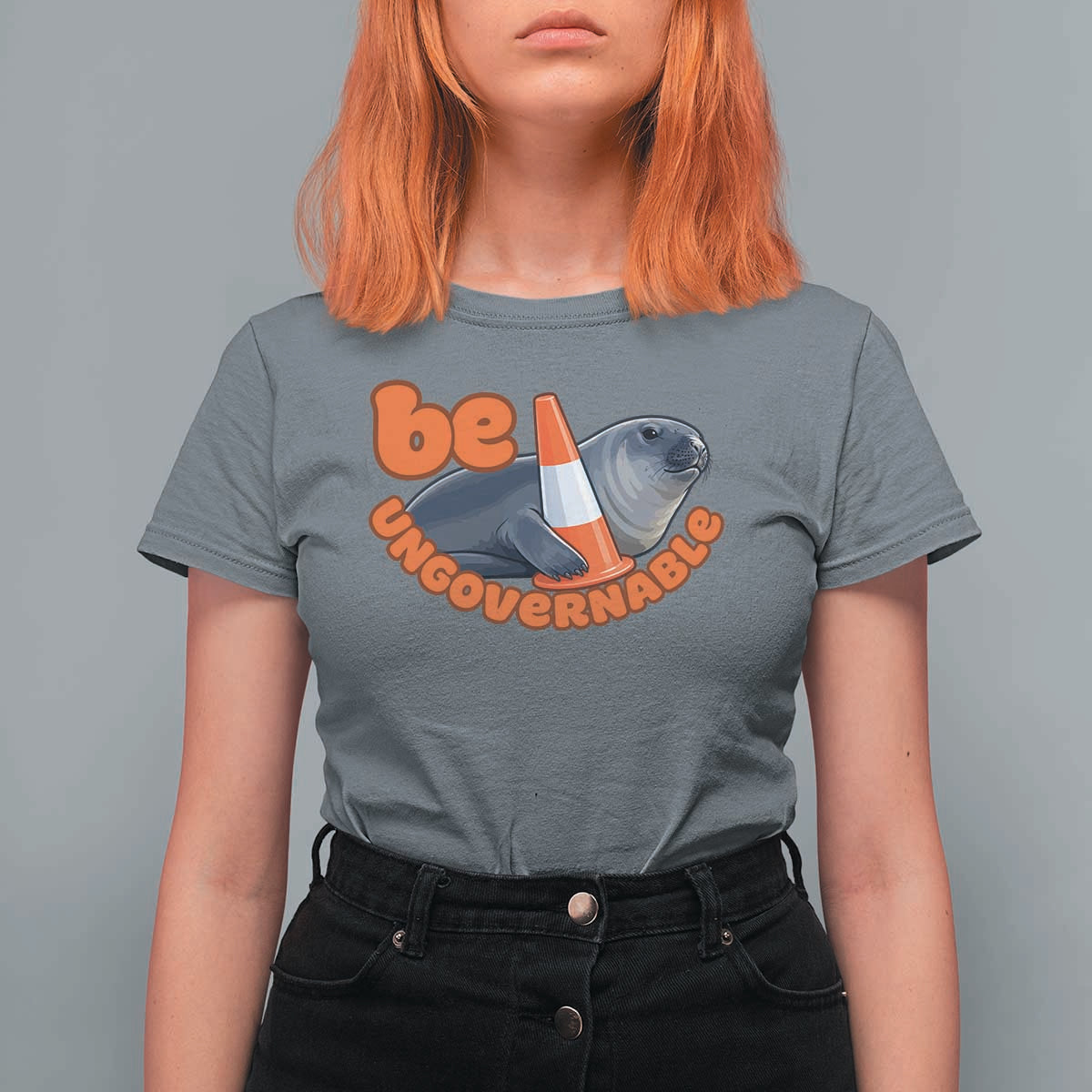 Neil The Seal Be Ungovernable T Shirt For Women Funny Tasmania Elephant Seal Road
