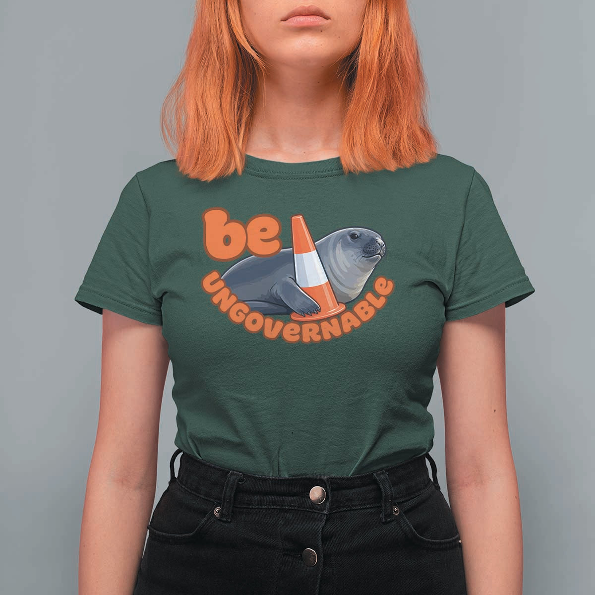 Neil The Seal Be Ungovernable T Shirt For Women Funny Tasmania Elephant Seal Road
