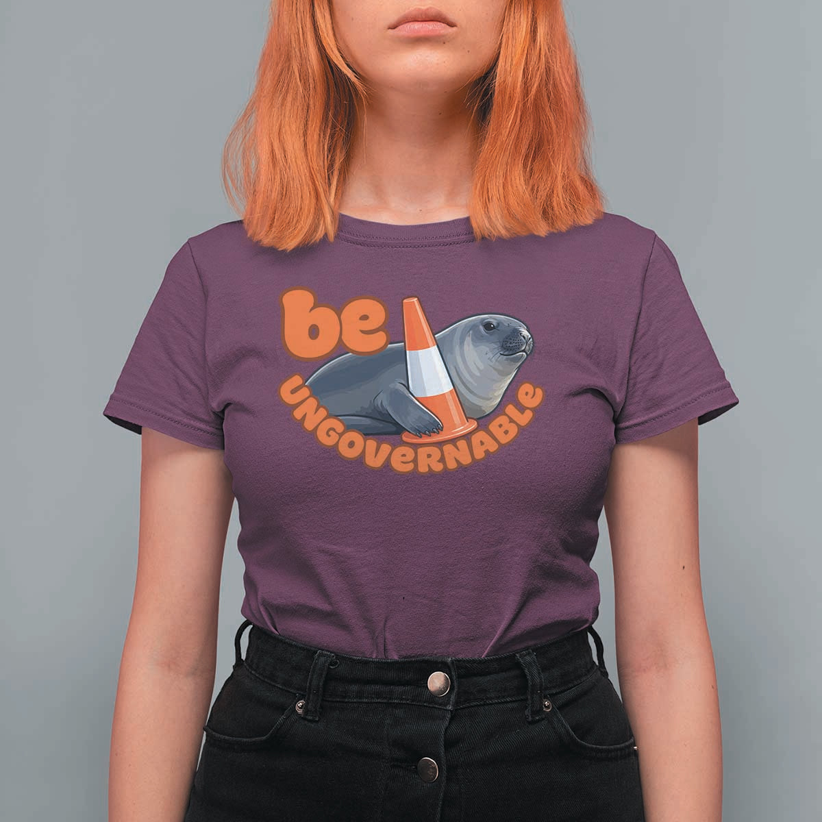 Neil The Seal Be Ungovernable T Shirt For Women Funny Tasmania Elephant Seal Road