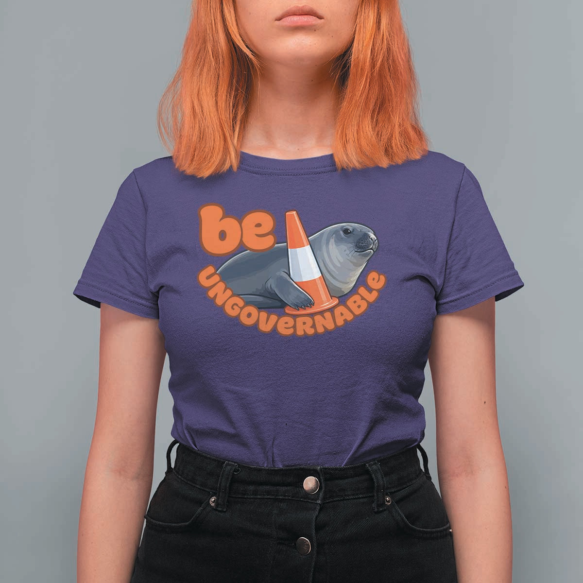 Neil The Seal Be Ungovernable T Shirt For Women Funny Tasmania Elephant Seal Road