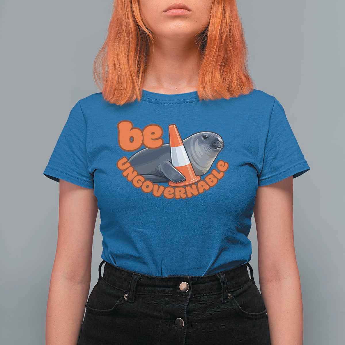 Neil The Seal Be Ungovernable T Shirt For Women Funny Tasmania Elephant Seal Road