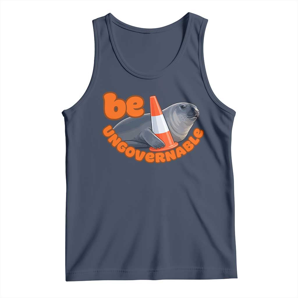 Neil The Seal Be Ungovernable Tank Top Funny Tasmania Elephant Seal Road